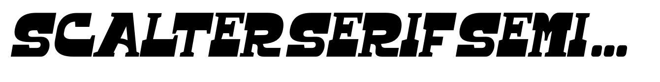 Scalter Serif Semi Condensed Slanted
